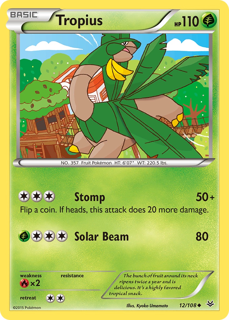 Tropius (12/108) [XY: Roaring Skies] | Dumpster Cat Games