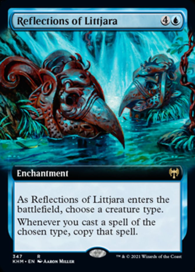 Reflections of Littjara (Extended Art) [Kaldheim] | Dumpster Cat Games