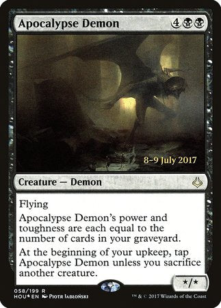 Apocalypse Demon [Hour of Devastation Promos] | Dumpster Cat Games