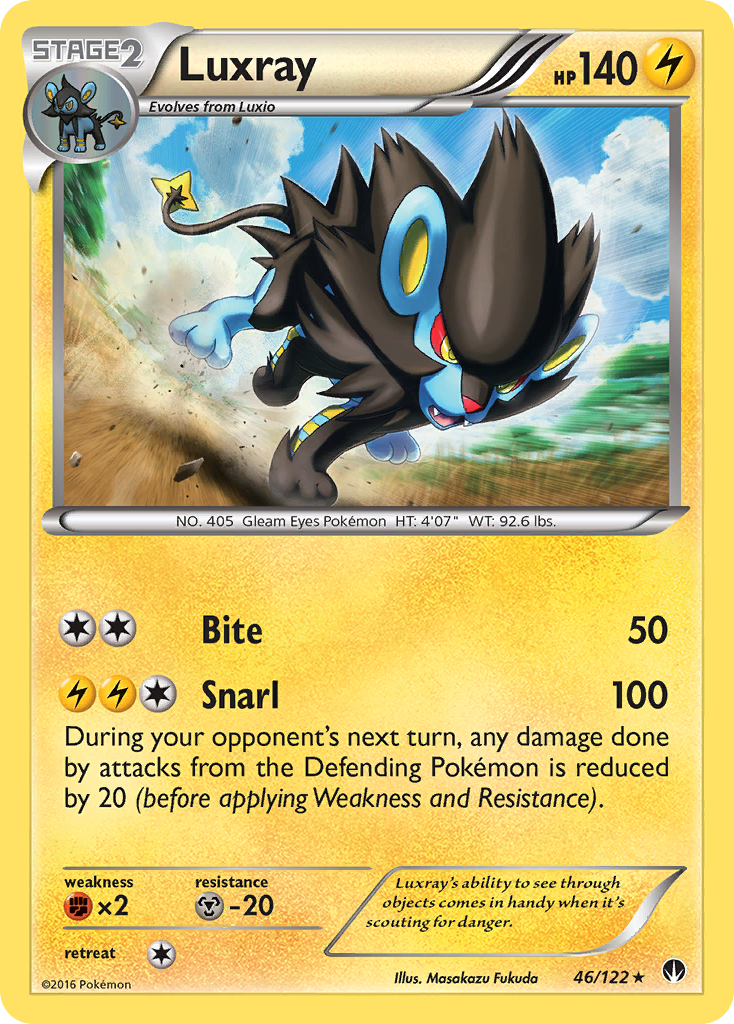 Luxray (46/122) [XY: BREAKpoint] | Dumpster Cat Games