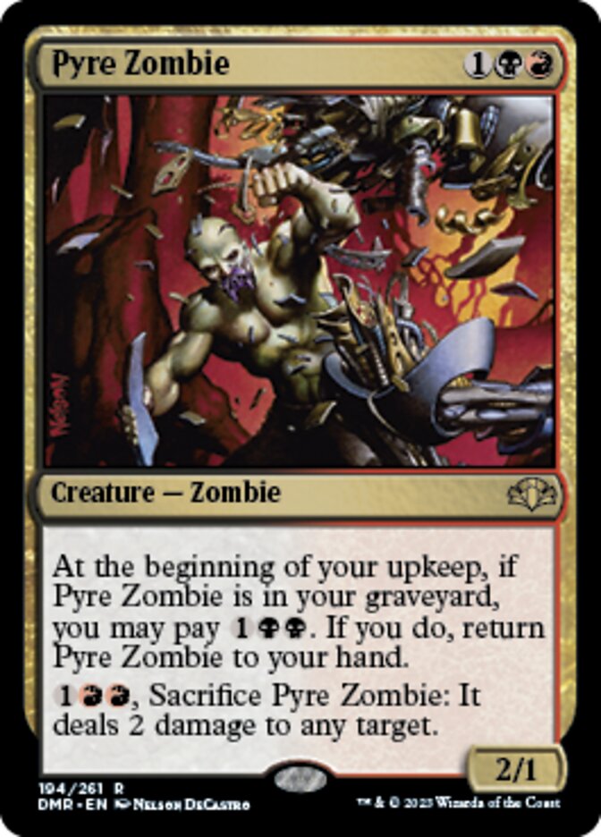 Pyre Zombie [Dominaria Remastered] | Dumpster Cat Games