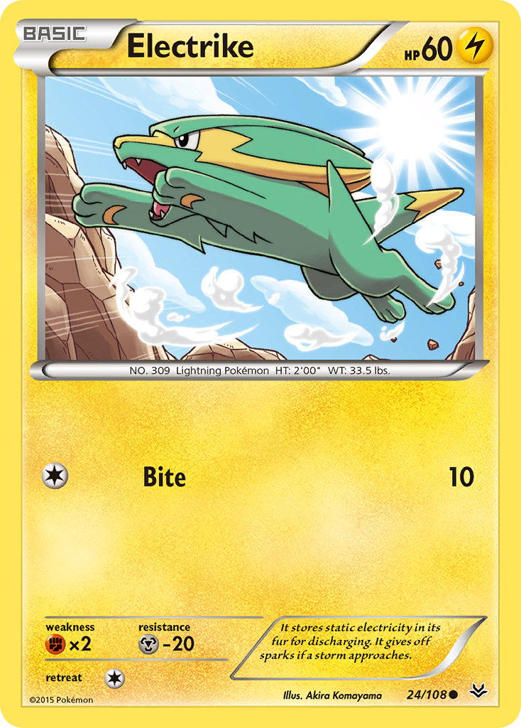 Electrike (24/108) [XY: Roaring Skies] | Dumpster Cat Games