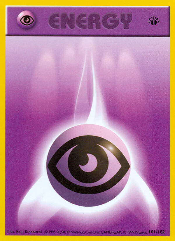 Psychic Energy (101/102) (Shadowless) [Base Set 1st Edition] | Dumpster Cat Games