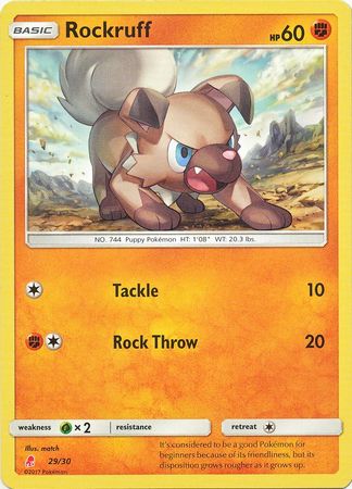 Rockruff (29/30) [Sun & Moon: Trainer Kit - Lycanroc] | Dumpster Cat Games