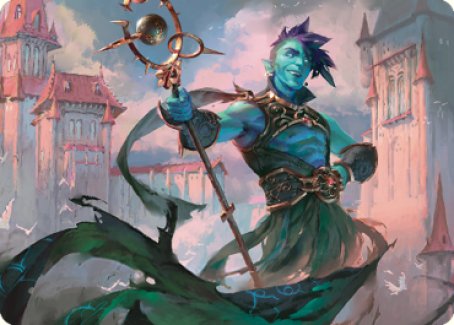 Haughty Djinn Art Card [Dominaria United Art Series] | Dumpster Cat Games