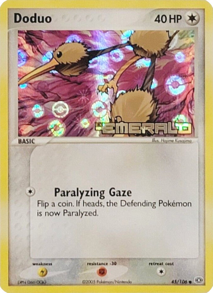 Doduo (45/106) (Stamped) [EX: Emerald] | Dumpster Cat Games