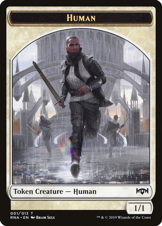 Human Token [Ravnica Allegiance Tokens] | Dumpster Cat Games