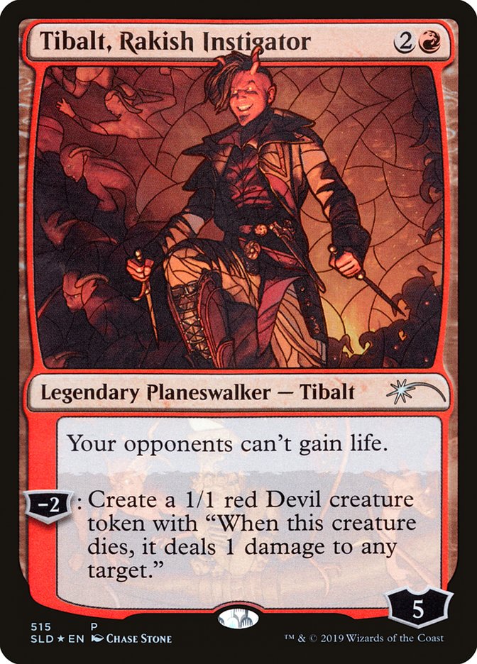 Tibalt, Rakish Instigator (Stained Glass) [Secret Lair Drop Promos] | Dumpster Cat Games