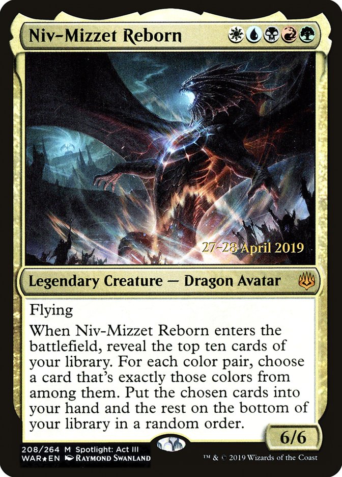 Niv-Mizzet Reborn  [War of the Spark Prerelease Promos] | Dumpster Cat Games