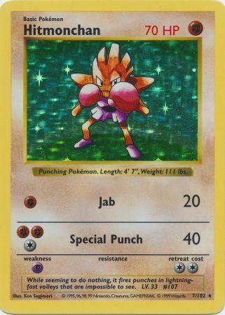 Hitmonchan (7/102) [Base Set Shadowless Unlimited] | Dumpster Cat Games