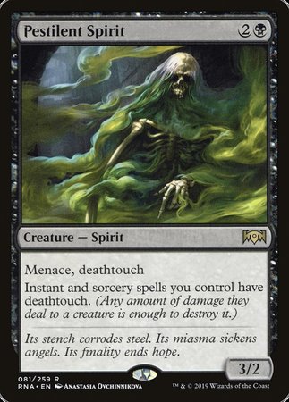 Pestilent Spirit [Ravnica Allegiance] | Dumpster Cat Games