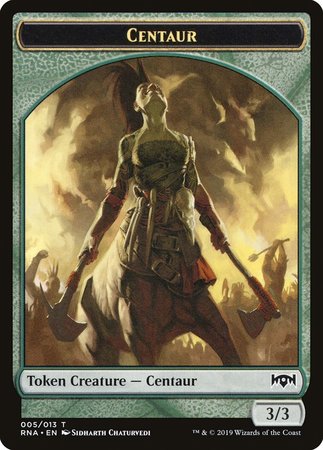 Centaur Token [Ravnica Allegiance Tokens] | Dumpster Cat Games