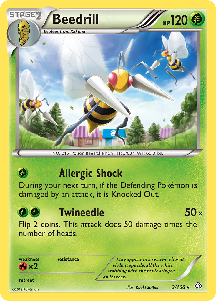 Beedrill (3/160) [XY: Primal Clash] | Dumpster Cat Games