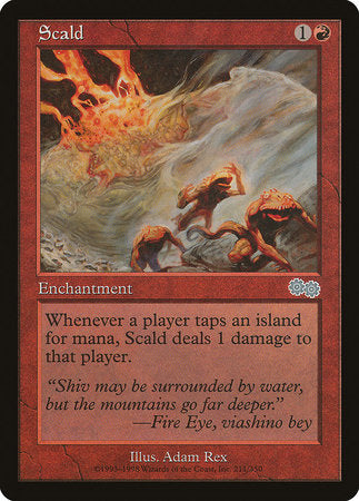 Scald [Urza's Saga] | Dumpster Cat Games