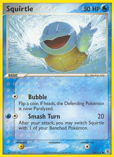 Squirtle (83/112) [EX: FireRed & LeafGreen] | Dumpster Cat Games