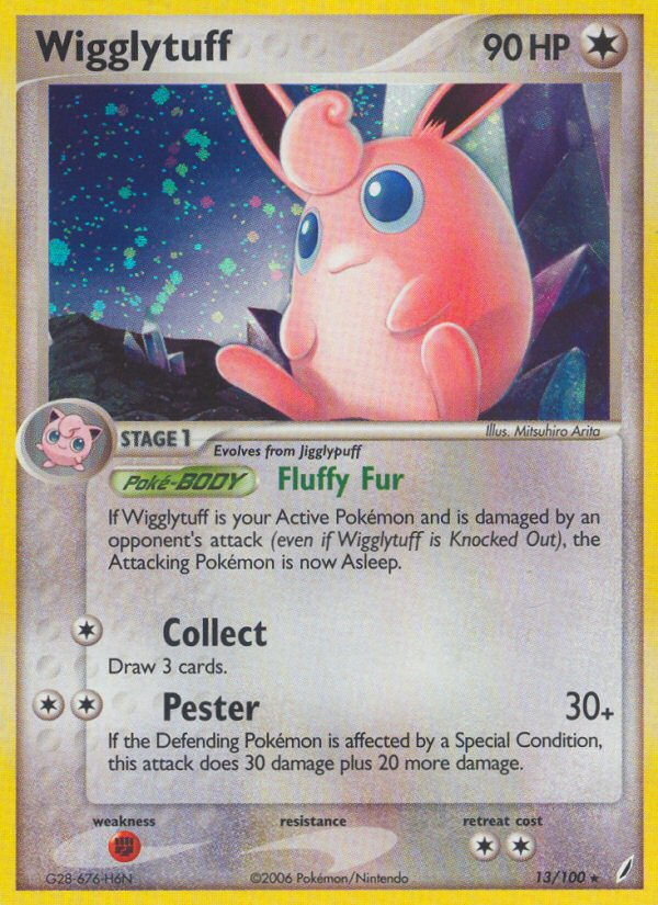 Wigglytuff (13/100) [EX: Crystal Guardians] | Dumpster Cat Games