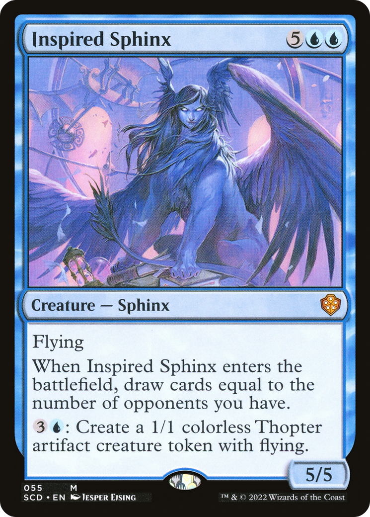 Inspired Sphinx [Starter Commander Decks] | Dumpster Cat Games