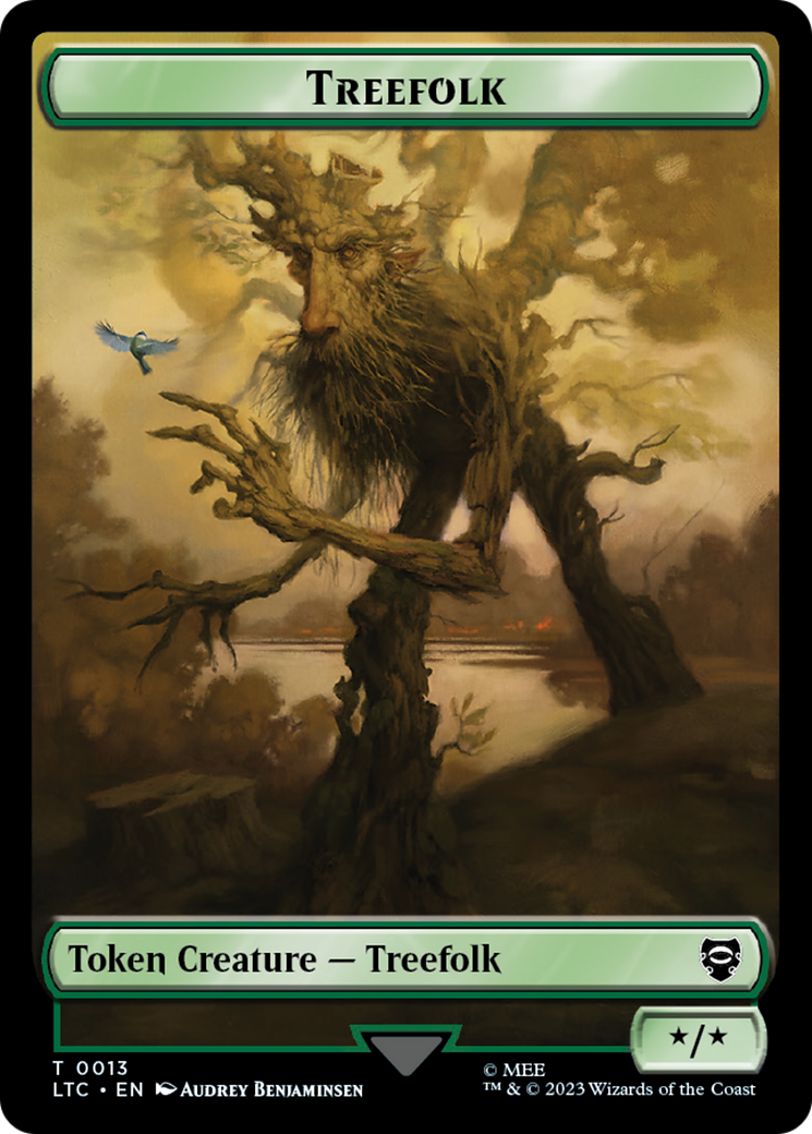 Treefolk // Food Token [The Lord of the Rings: Tales of Middle-Earth Commander Tokens] | Dumpster Cat Games