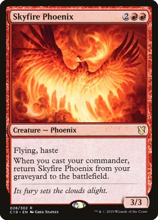 Skyfire Phoenix [Commander 2019] | Dumpster Cat Games