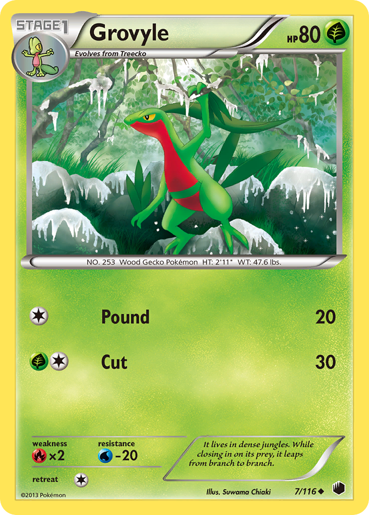 Grovyle (7/116) [Black & White: Plasma Freeze] | Dumpster Cat Games