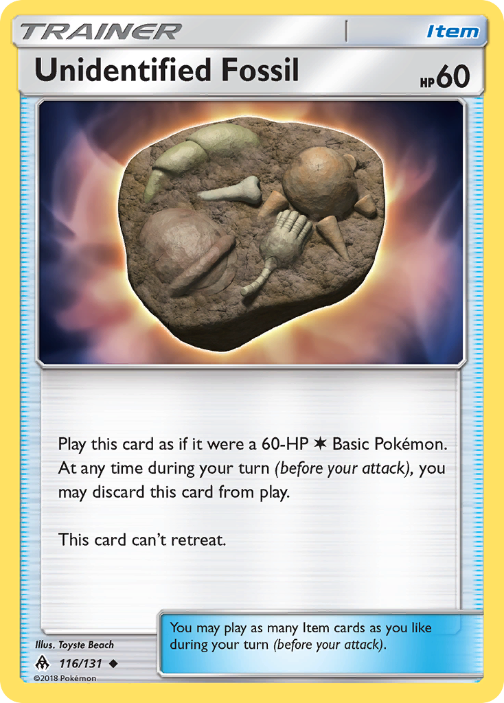 Unidentified Fossil (116/131) [Sun & Moon: Forbidden Light] | Dumpster Cat Games