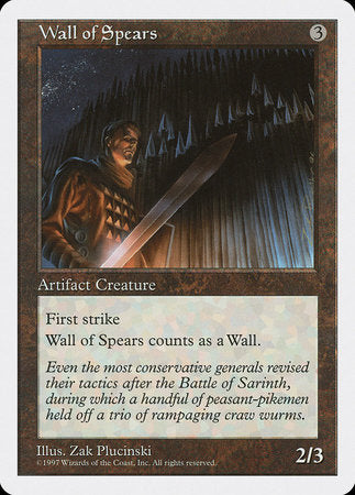 Wall of Spears [Fifth Edition] | Dumpster Cat Games