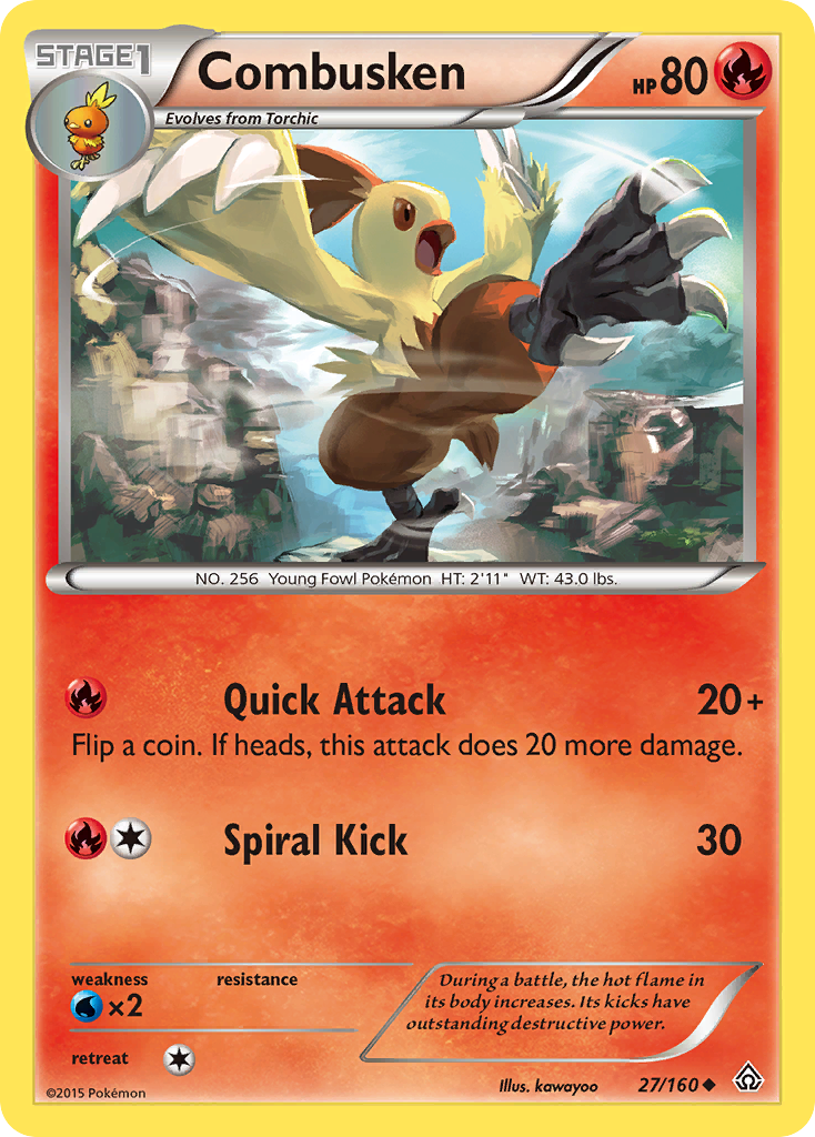 Combusken (27/160) [XY: Primal Clash] | Dumpster Cat Games