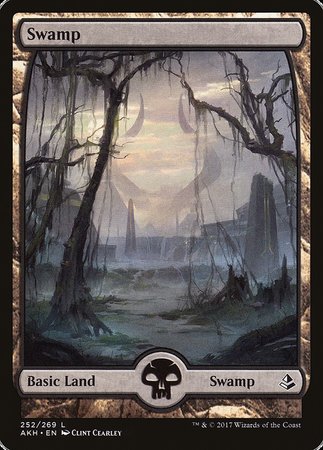 Swamp (252) - Full Art [Amonkhet] | Dumpster Cat Games