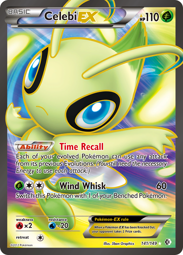 Celebi EX (141/149) [Black & White: Boundaries Crossed] | Dumpster Cat Games