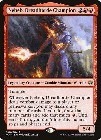 Neheb, Dreadhorde Champion [War of the Spark] | Dumpster Cat Games