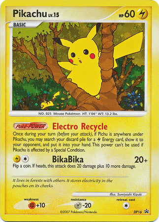 Pikachu (DP16) [Countdown Calendar Promos] | Dumpster Cat Games