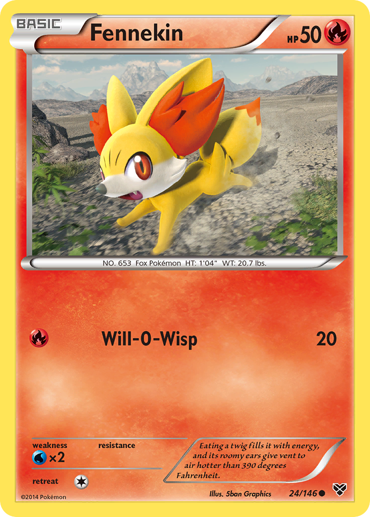 Fennekin (24/146) [XY: Base Set] | Dumpster Cat Games