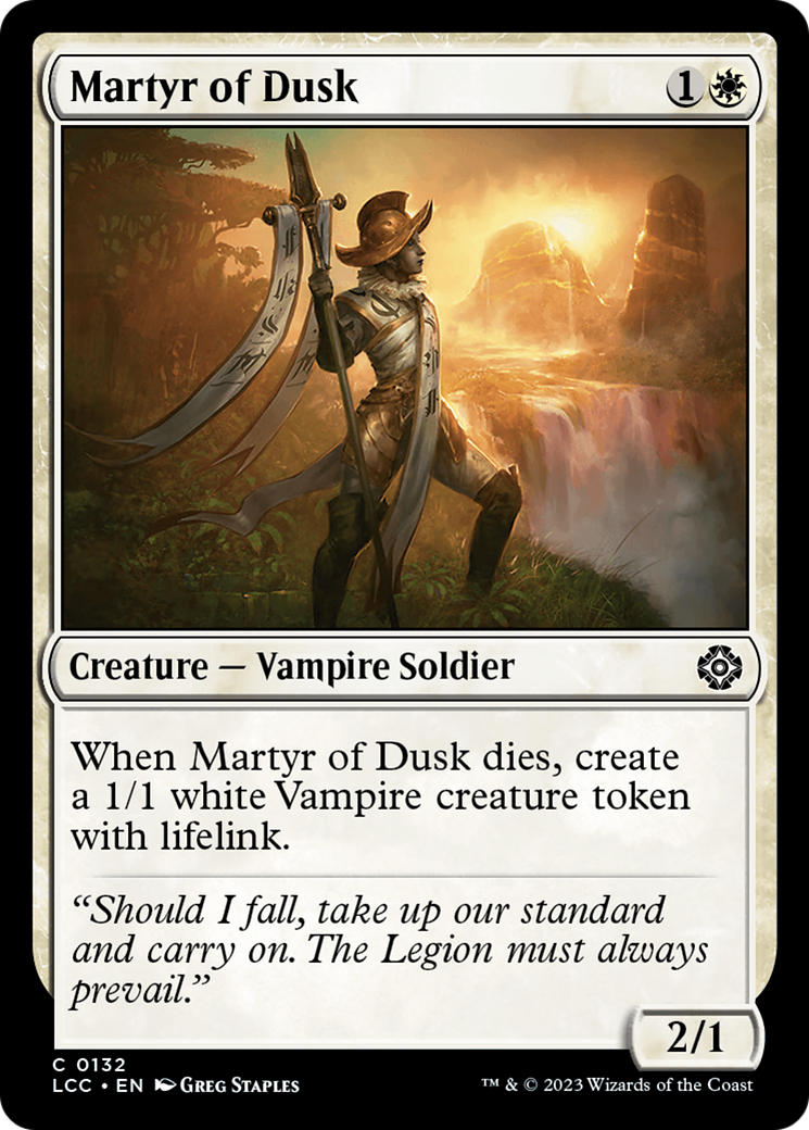 Martyr of Dusk [The Lost Caverns of Ixalan Commander] | Dumpster Cat Games