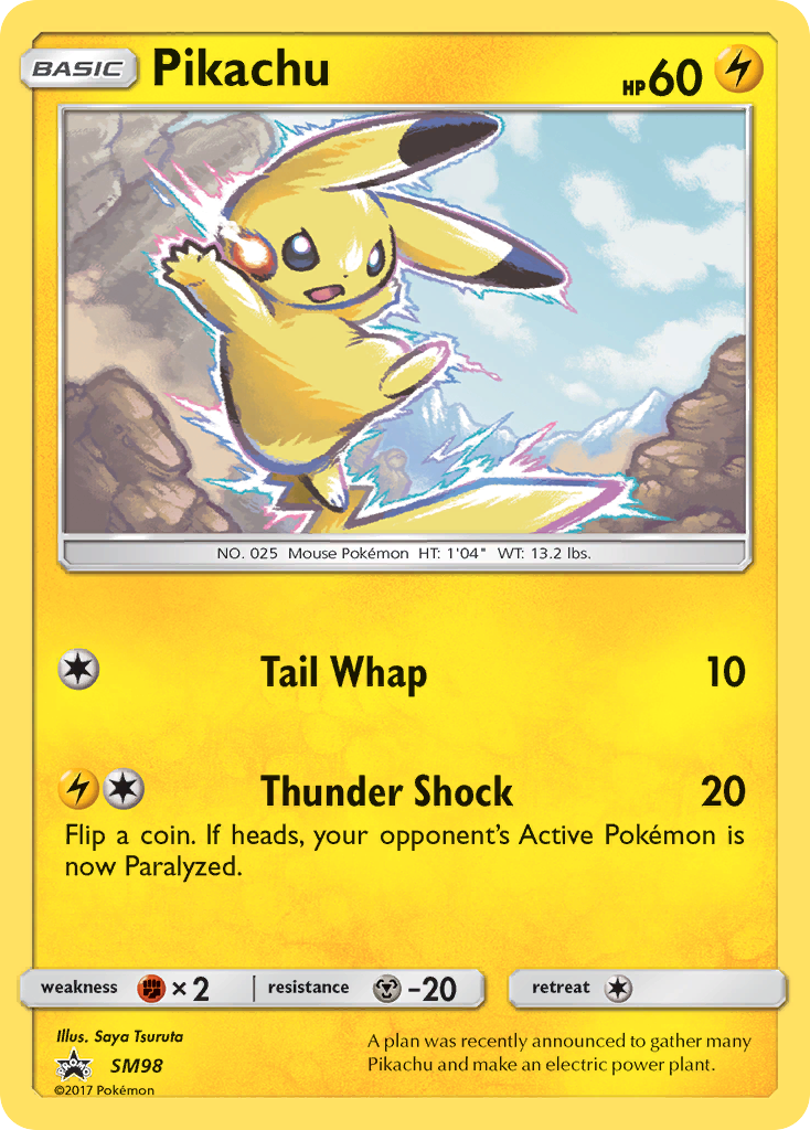 Pikachu (SM98) [Sun & Moon: Black Star Promos] | Dumpster Cat Games