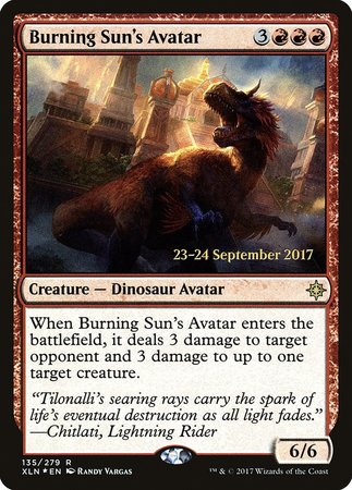 Burning Sun's Avatar [Ixalan Promos] | Dumpster Cat Games