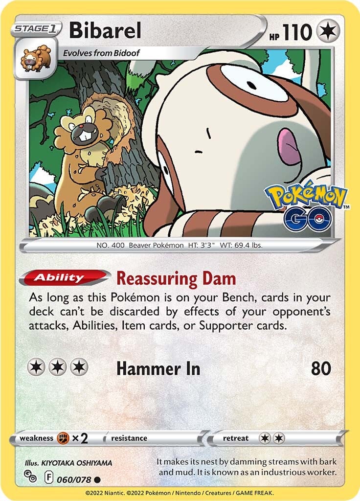 Bibarel (060/078) [Pokémon GO] | Dumpster Cat Games