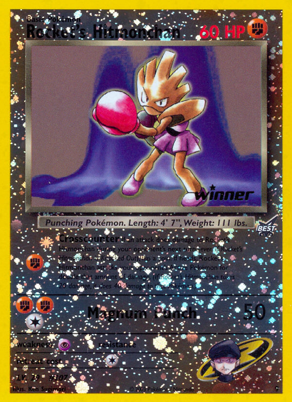 Rocket's Hitmonchan (9) (Winner) [Best of Promos] | Dumpster Cat Games