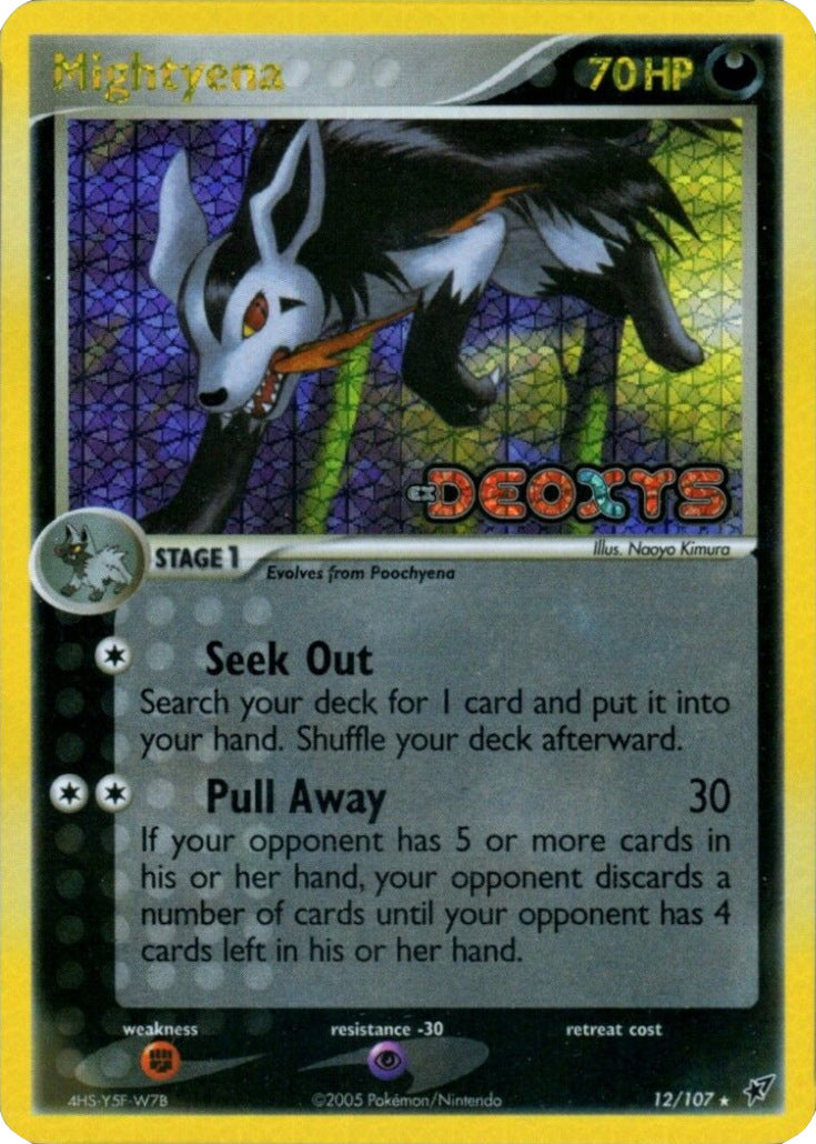 Mightyena (12/107) (Stamped) [EX: Deoxys] | Dumpster Cat Games