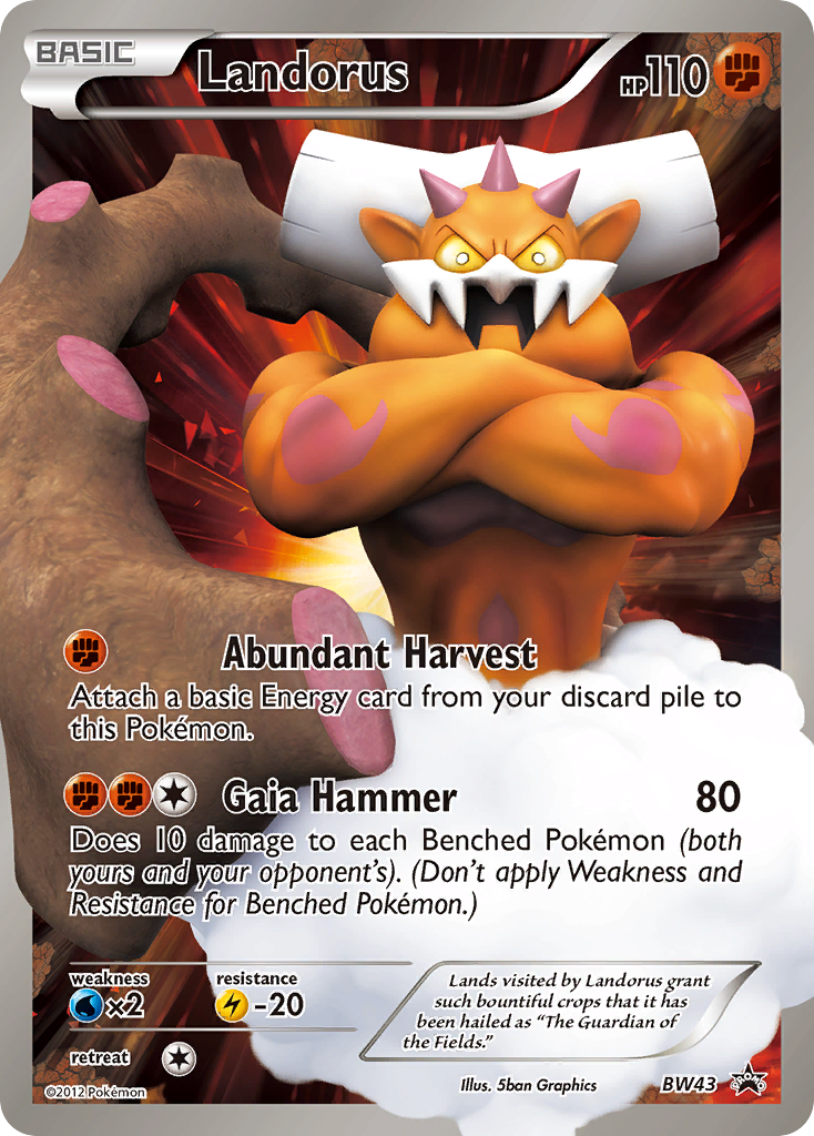 Landorus (BW43) [Black & White: Black Star Promos] | Dumpster Cat Games