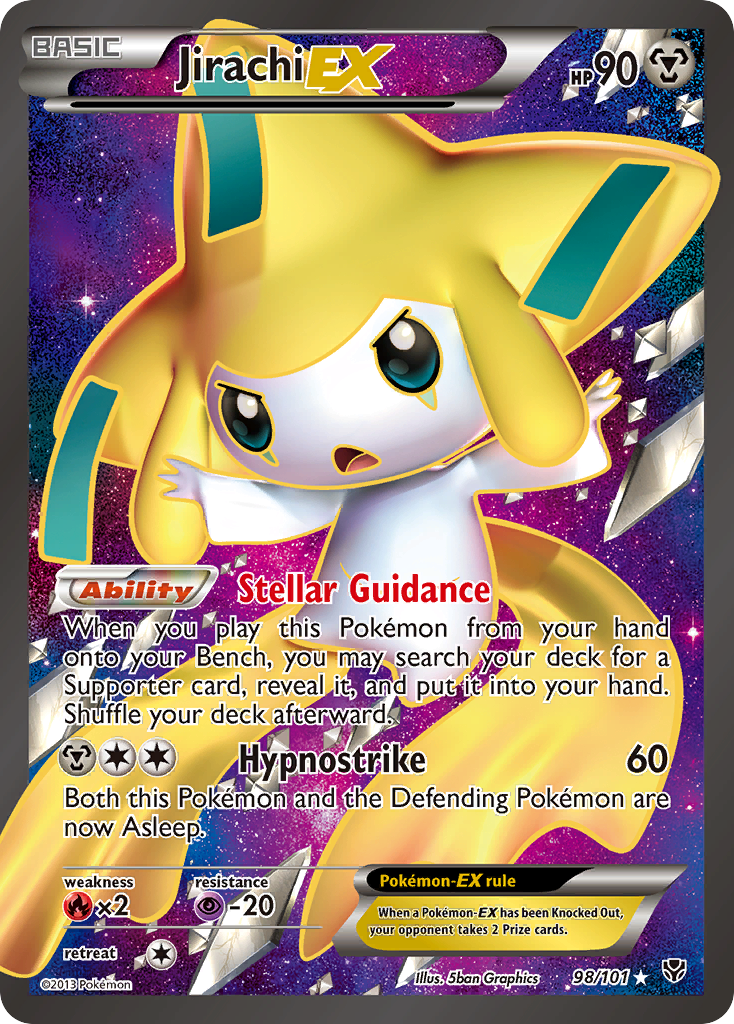 Jirachi EX (98/101) [Black & White: Plasma Blast] | Dumpster Cat Games