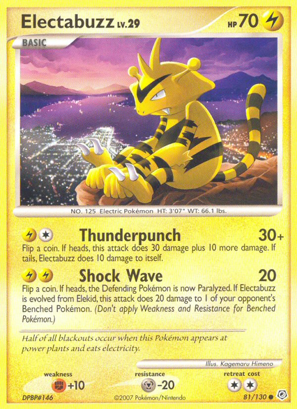 Electabuzz (81/130) [Diamond & Pearl: Base Set] | Dumpster Cat Games