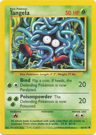 Tangela (66/102) [Base Set Unlimited] | Dumpster Cat Games