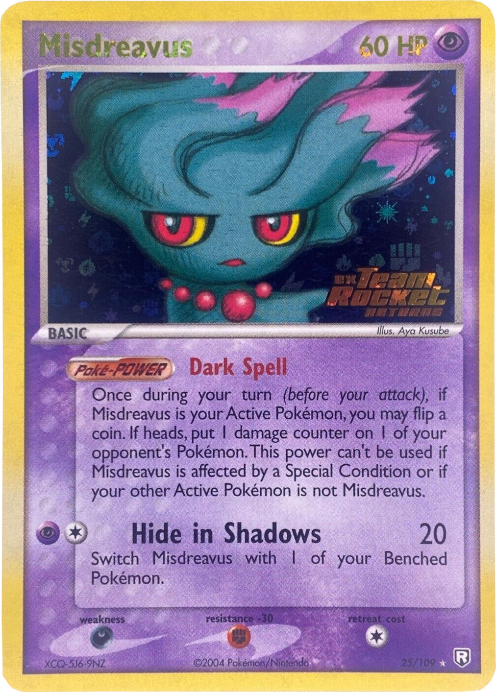 Misdreavus (25/109) (Stamped) [EX: Team Rocket Returns] | Dumpster Cat Games