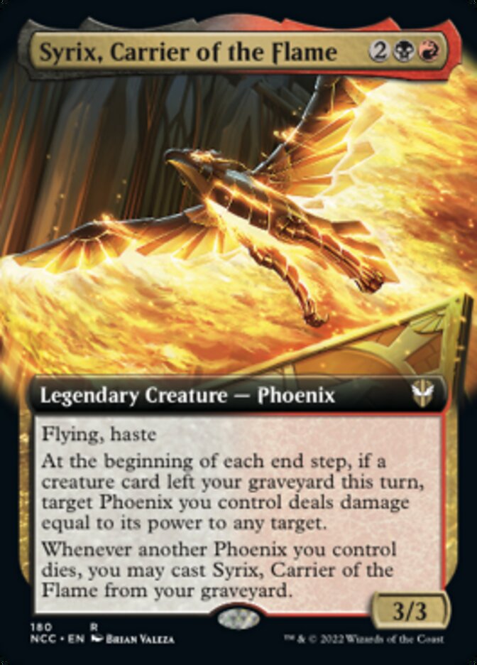 Syrix, Carrier of the Flame (Extended Art) [Streets of New Capenna Commander] | Dumpster Cat Games