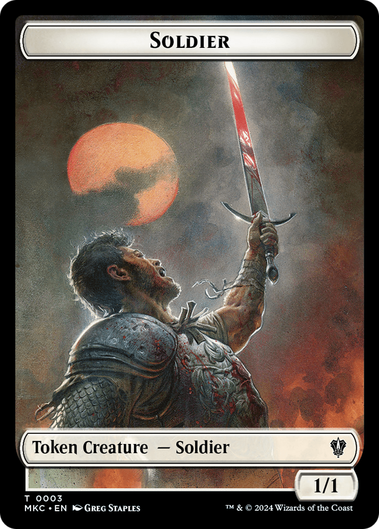 Soldier // Ogre Double-Sided Token [Murders at Karlov Manor Commander Tokens] | Dumpster Cat Games