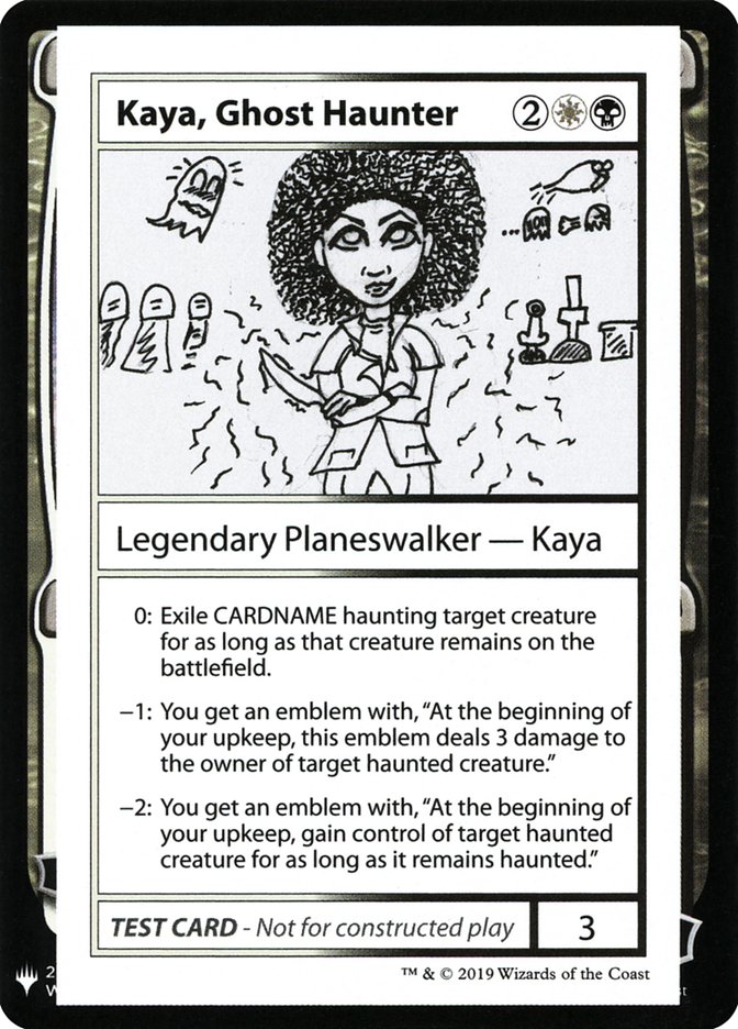 Kaya, Ghost Haunter [Mystery Booster Playtest Cards] | Dumpster Cat Games