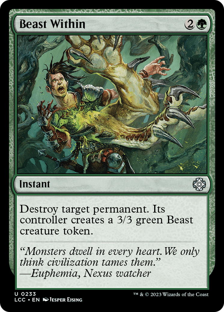 Beast Within [The Lost Caverns of Ixalan Commander] | Dumpster Cat Games