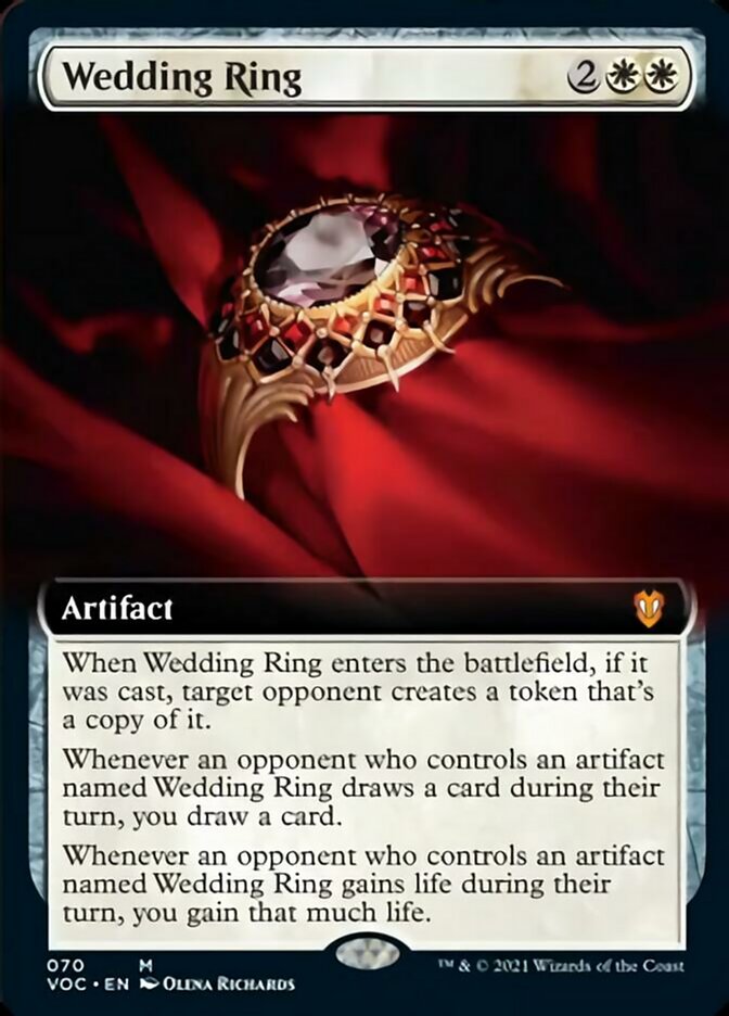 Wedding Ring (Extended) [Innistrad: Crimson Vow Commander] | Dumpster Cat Games