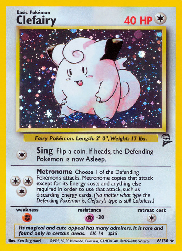 Clefairy (6/130) [Base Set 2] | Dumpster Cat Games