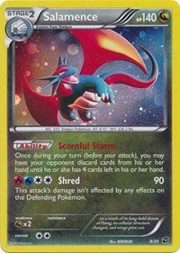 Salamence (8/20) (Cosmos Holo) (Blister Exclusive) [Black & White: Dragon Vault] | Dumpster Cat Games